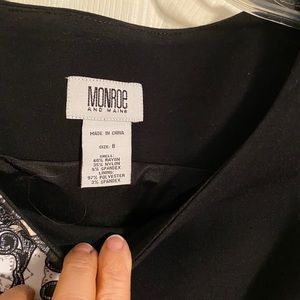 Black paisley sleeveless dress